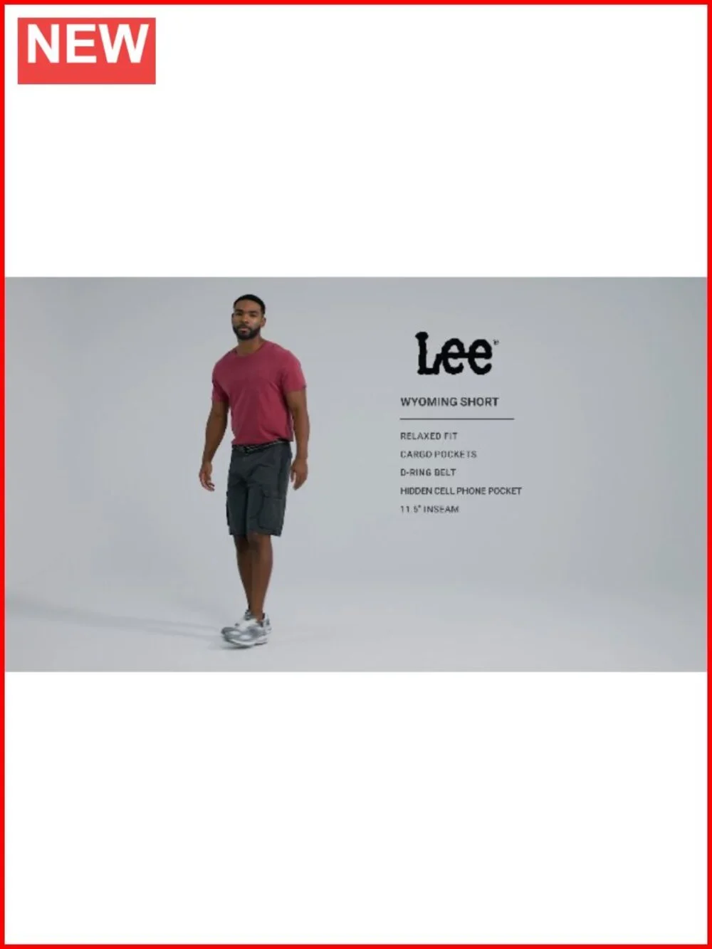 Men's Loose Fit Cargo Shorts with Belt 9 Pockets Cotton Blend